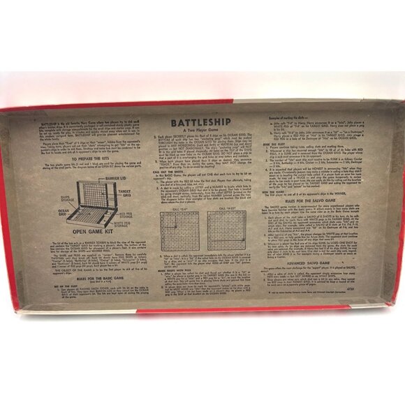 Vtg Milton Bradley 4730 1967 Battleship Board Game Complete Set Box & Accessorie - Picture 7 of 8